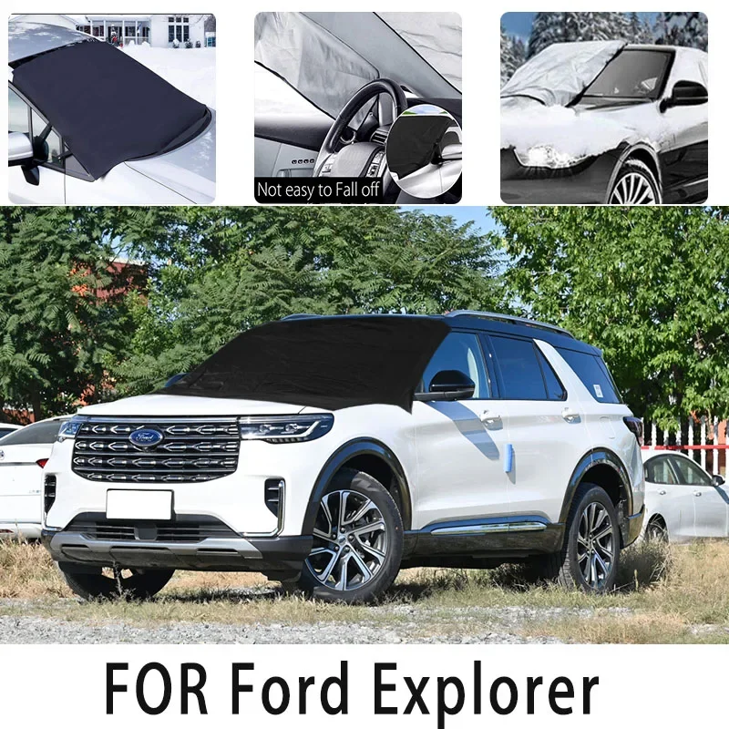 

Carsnow cover front coverfor Ford Explorer snowprotection heat insulation shade Sunscreen wind Frost prevention car accessories