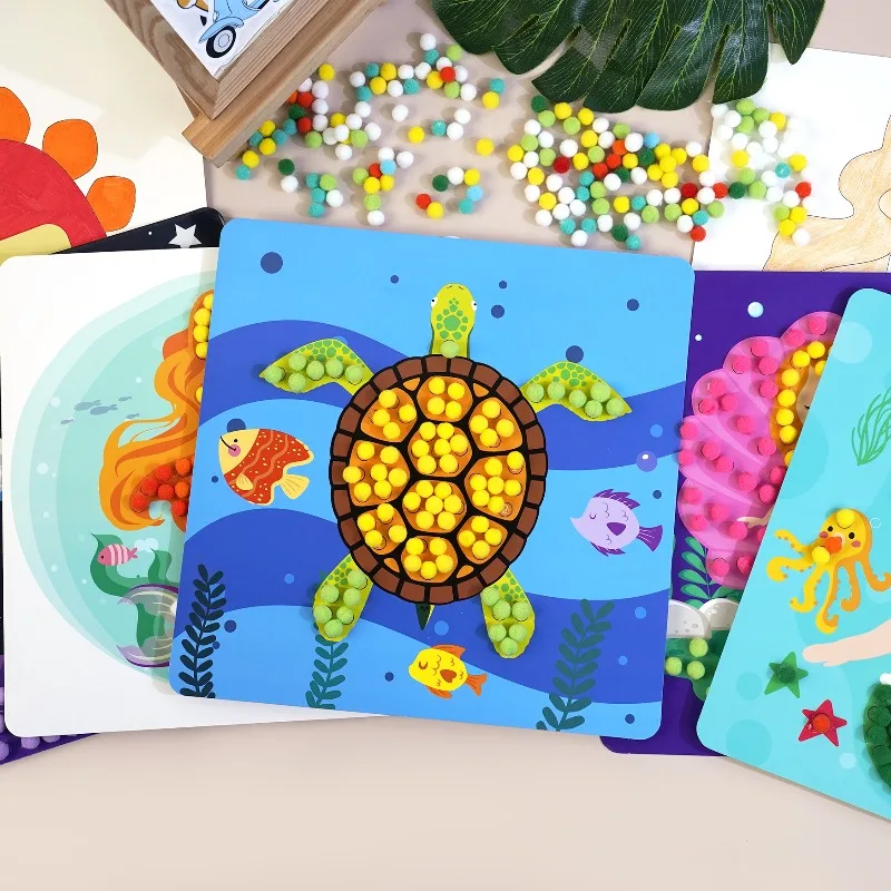 ملصقات اللوحة الإبداعية DIY الحرفية كرات نابضة بالحياة غامض متعة الفن لوازم ديكور المنزل حفلة عيد ميلاد تفضل ألعاب الأطفال #3