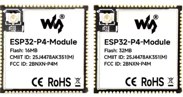 ESP32-P4 Core Board with 32MB PSRAM 16MB Flash, Onboard ESP32-C6