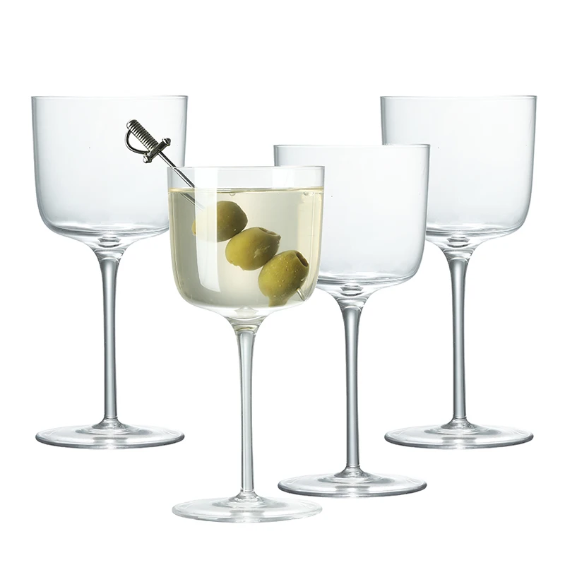 

Nick and Nora Cocktail Glasses, 185ml Hand Blown Martini Glasses Set of 4