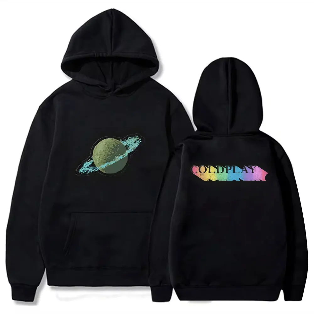 Unisex Cold Play Music of The Sphere Tour Hoodies, pulôver de grande envergamento Worl Tour, moletons casuais elegantes, homens e mulheres