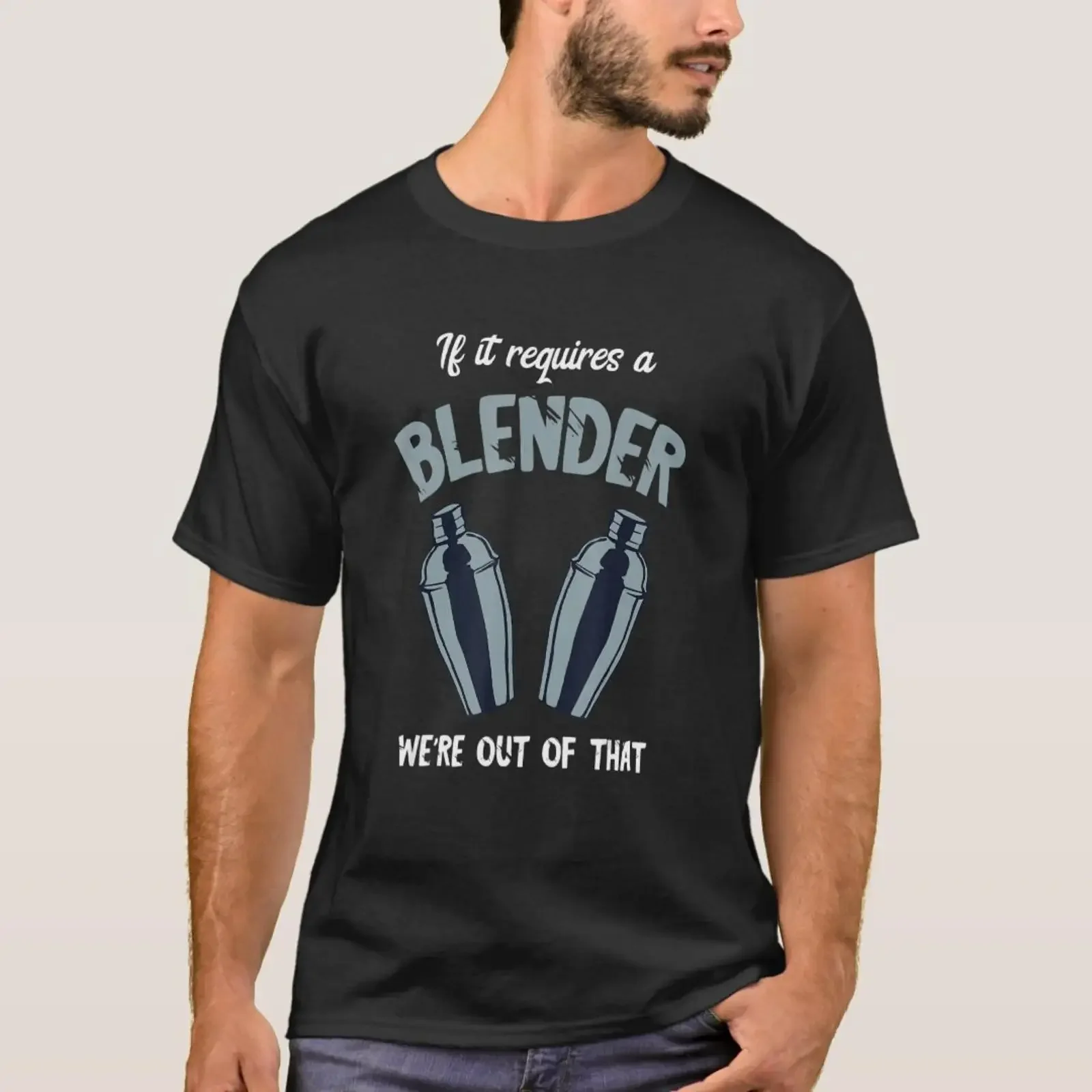 Bartender Requires A Blender Mixologist Intoxicolo T Shirt vintage Washed Top For Everyday Wear Unisex Stylish Versatile