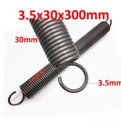 1x Length 100/120/140/160/200/220/250/280/300mm Large Spring Wire Diameter 3.5mm Tension Extension Springs Out Diameter 30mm