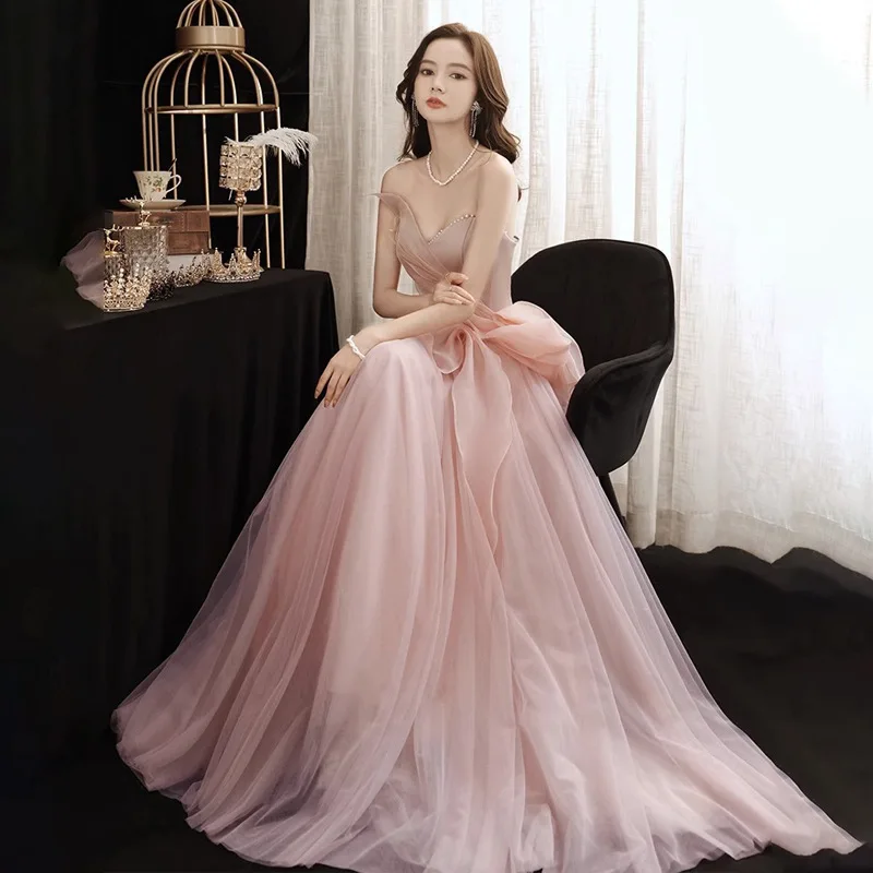 

Evening Dress 2026 New Long Style Engagement Host Evening Dress for Women