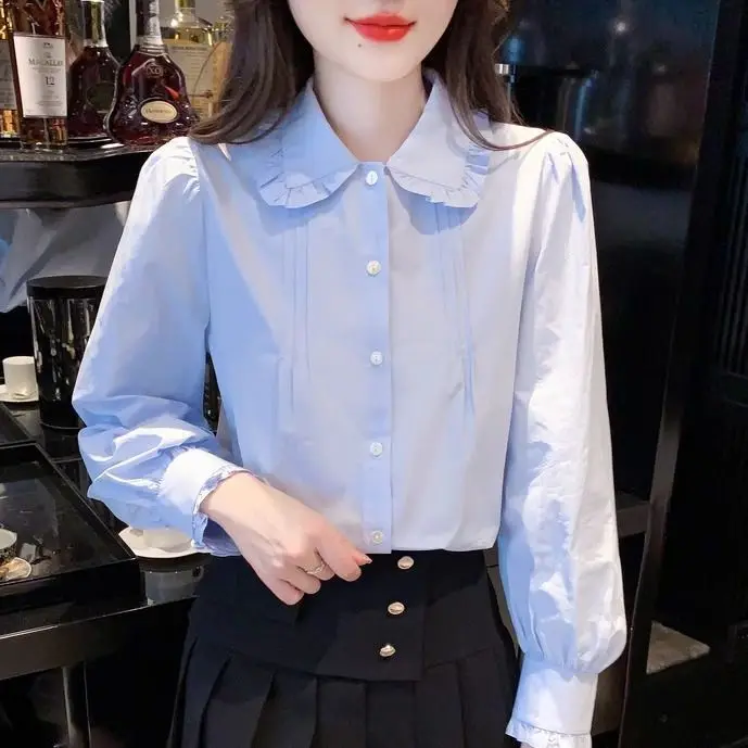 

Long Sleeve Shirts Womens Satin Button Down Tops Slim Fit Y2K Style Feminine Trendy Spring Party Streetwear Daily Clothing