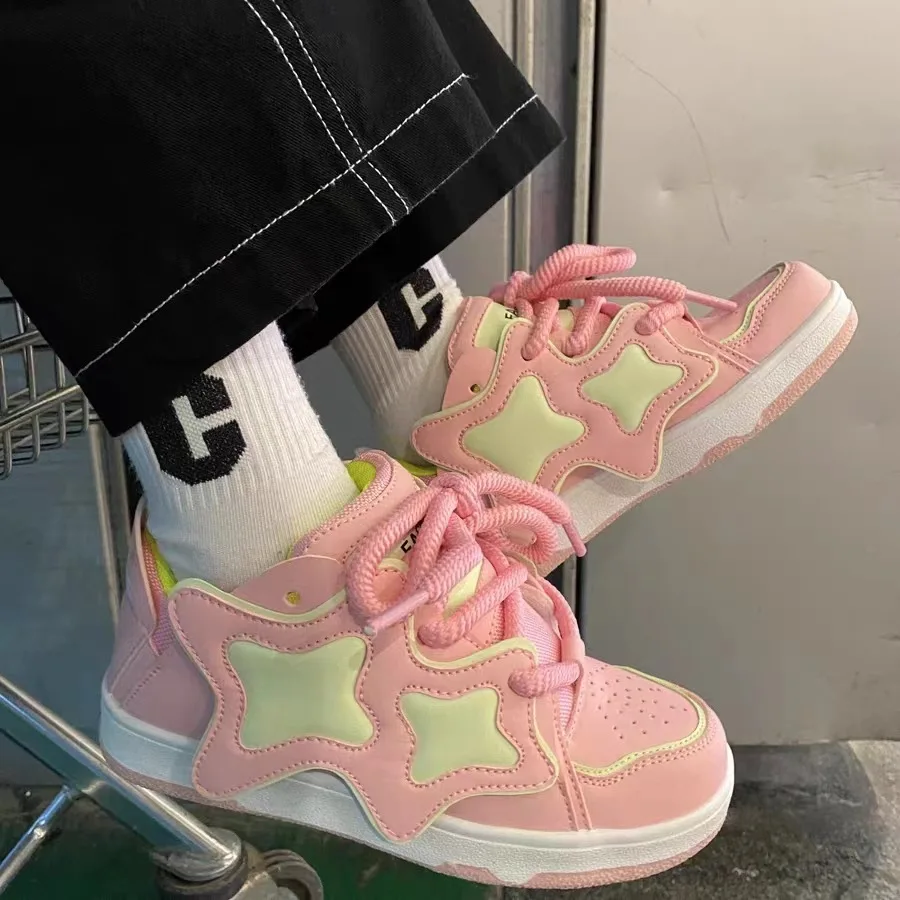 Autumn Breathable Women's & Girls Shoes Fashion Sneakers Female Flats Size 36-44