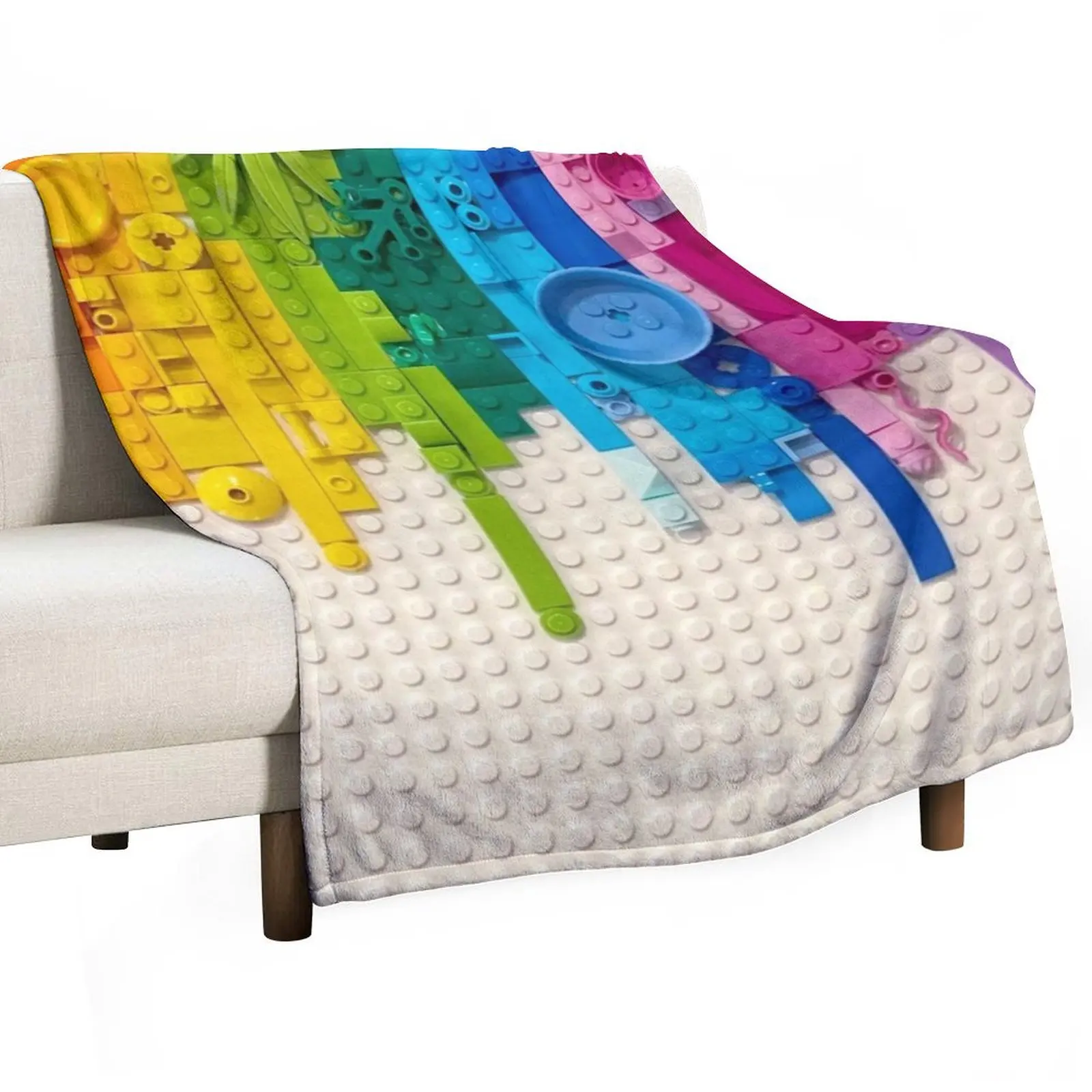 Rainbow drip Throw Blanket Flannels Soft Plush Plaid anime Luxury Throw Large halloween Blankets