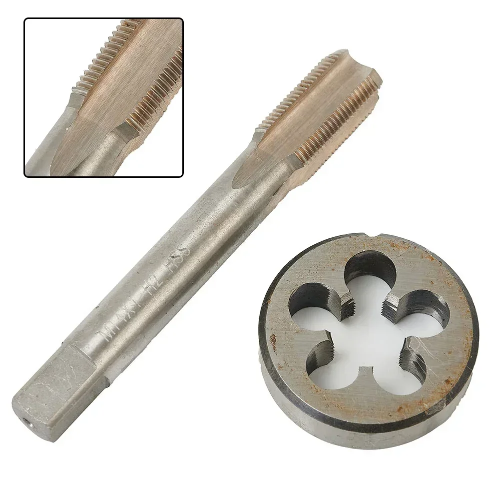 

Metric Tap+Die Set Thread Kit Tool High stainless steel Right hand M14×1.0mm Supplies Useful Industrial Metalworking