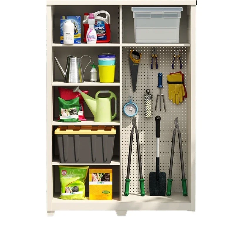 

Outdoor lockers, waterproof and sunscreen steel garden glove cabinets, cleaning tool storage cabinets