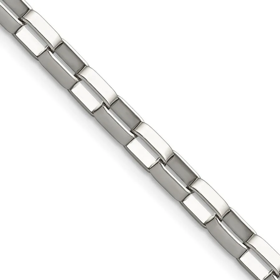 

Chisel Stainless Steel Polished 4.8mm 30 inch Square Link Chain
