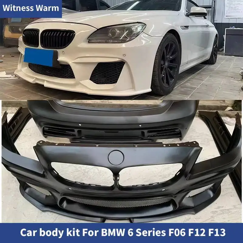 F06 F12 F13 Body Kit FRP Unlackiert Frontstoßstange Heckstoßstange Seitenschweller für BMW F06 F12 F13 Automodifikation 12-UP