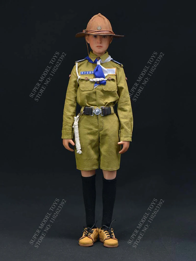 

QORANGE QOTOYS QOM-1049 1/6 Scale Male Soldier Scouts of China in ShangHai 1937 Full Set 12-inches Action Figure Doll Gifts