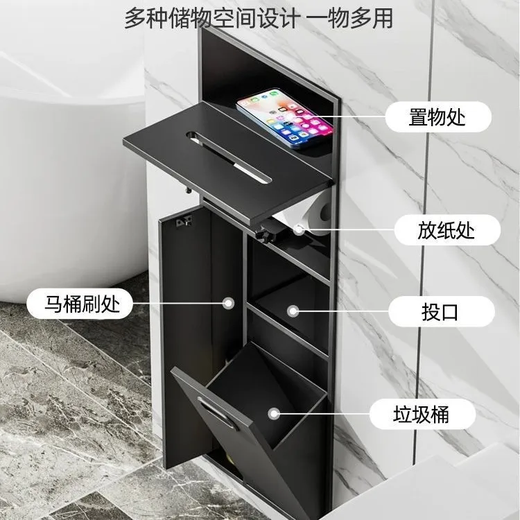 

Source factory direct sales stainless steel toilet niche embedded toilet rack storage storage niche customization