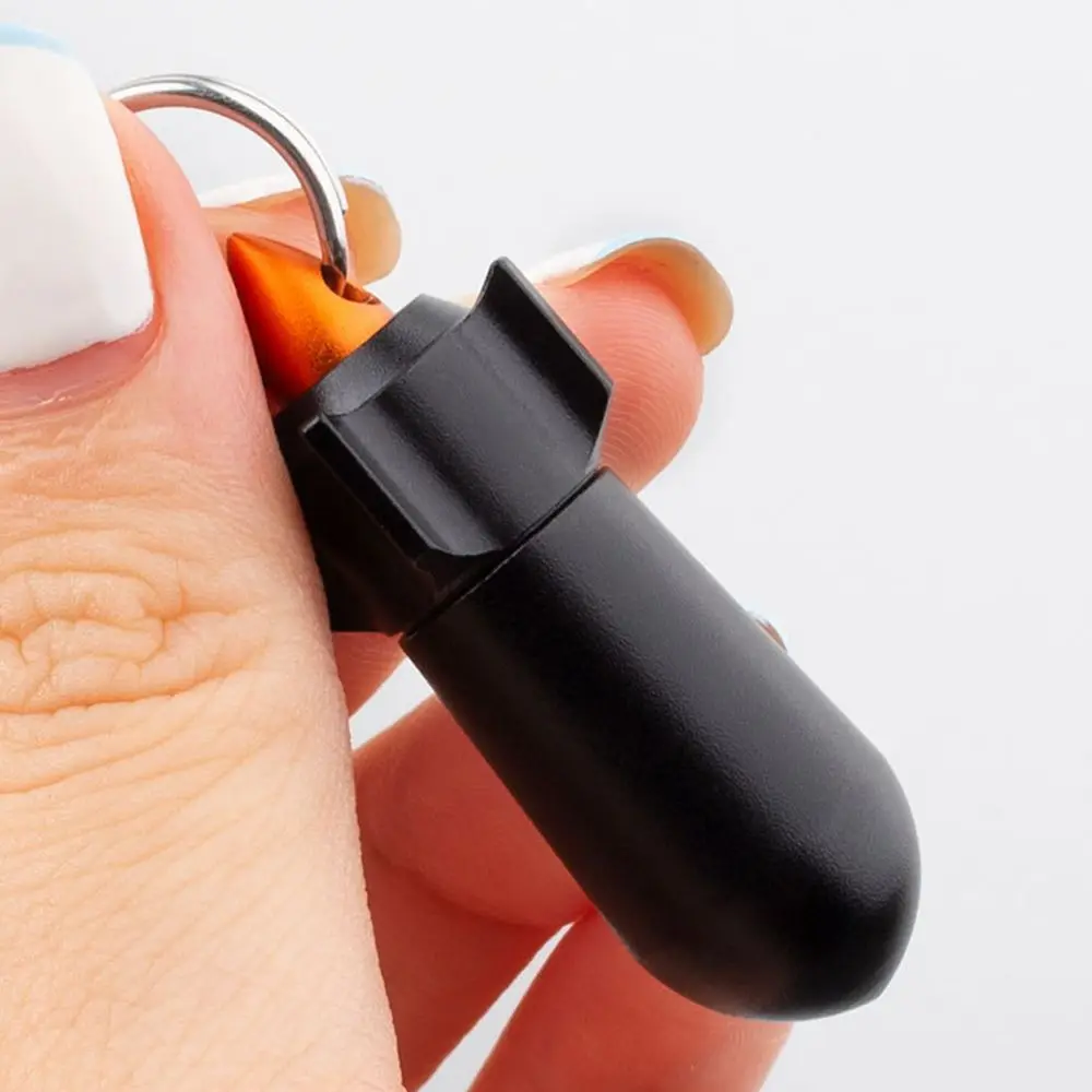 

Multifunction EDC Outdoor Vitamin Healthy Care Capsule Pill Bottle Keychain Holder Pill Storage Box Aluminum Pill Case