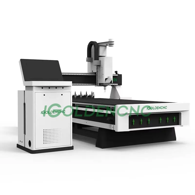 Escultura em madeira 3D automática 1325 1530 2030 CNC Ear Atc Cnc Router Hine para alumínio