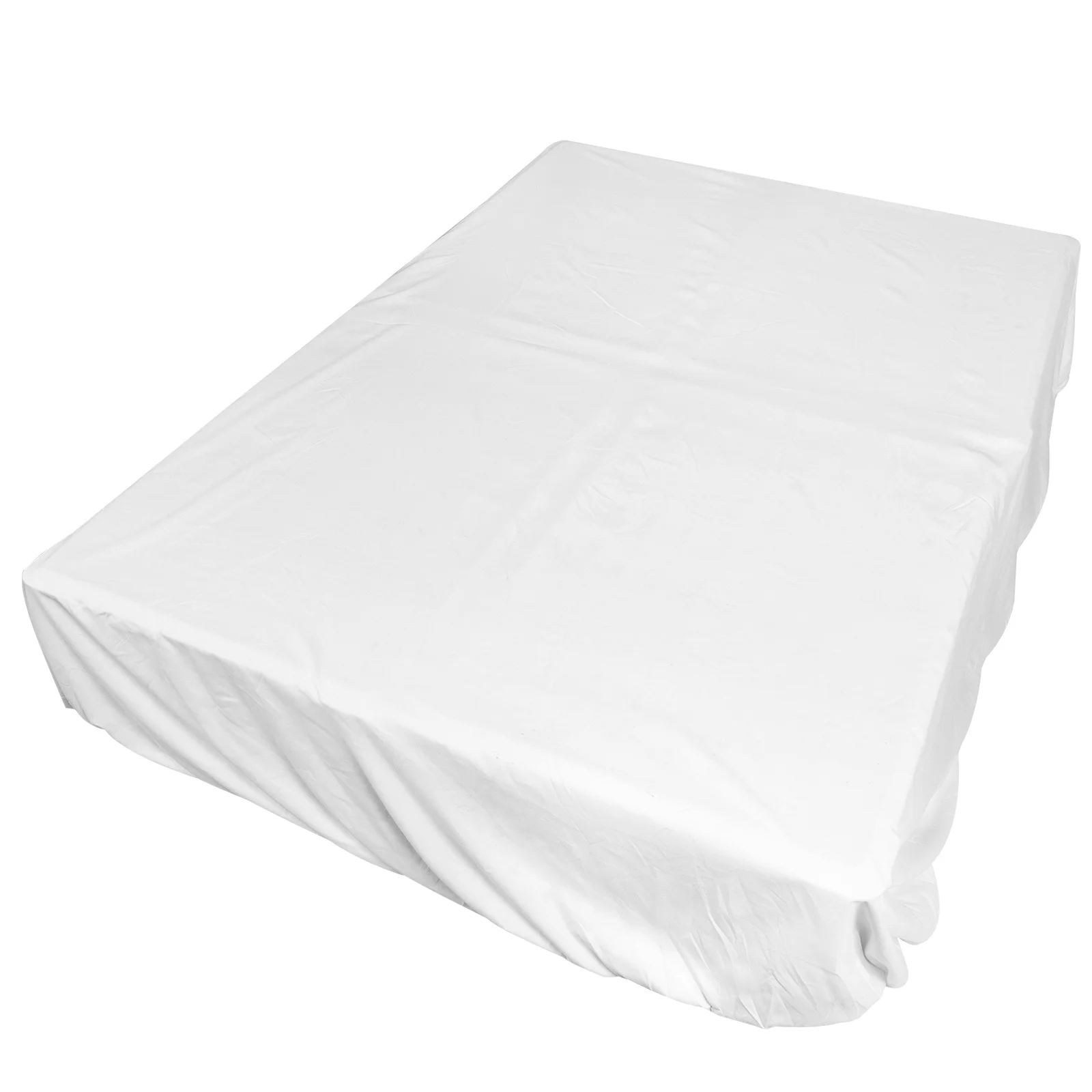 

Cotton Fitted Sheet White Breathable Soft Elastic Non Mattress Protector Home Hotel Bedding Fitted Sheet Mattress Cover