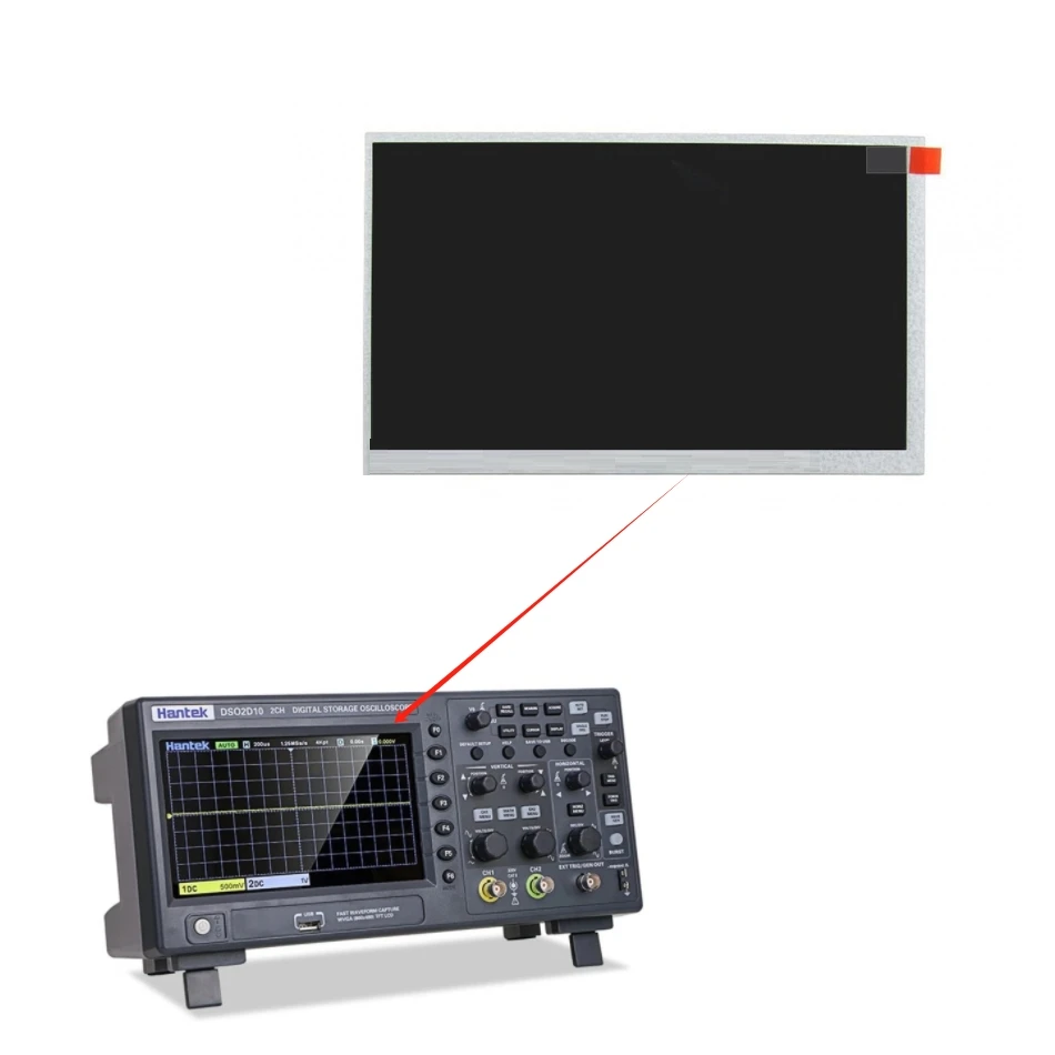 

7-дюймовый ЖК-экран для HANTEK DSO2D10