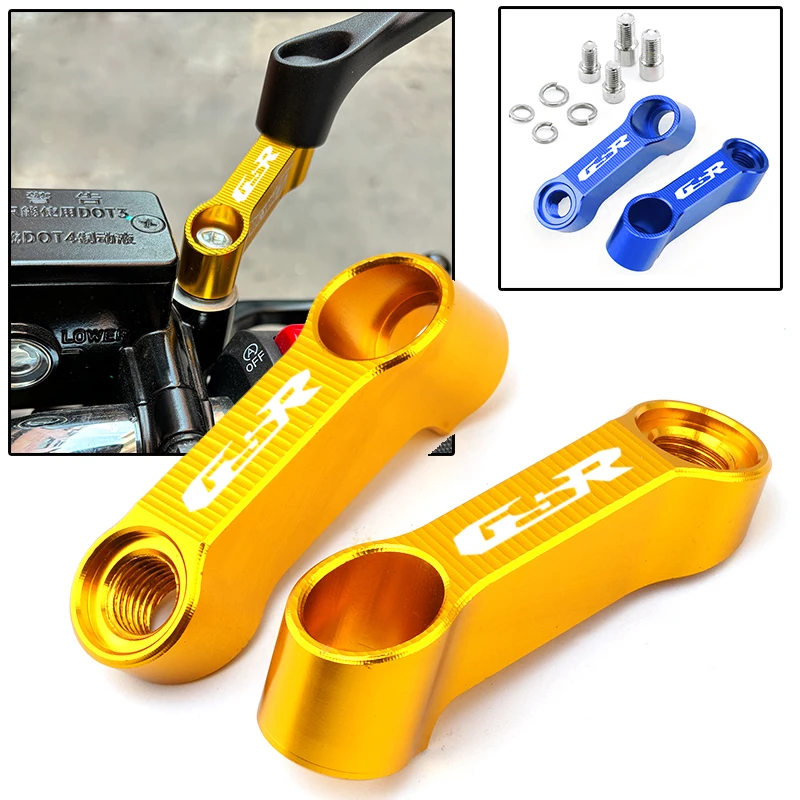 Motorcycle Rearview Mirrors Extension Riser Extend Adapter Accessories For Suzuki GSR 400 600 750 GSR400 GSR600 GSR750