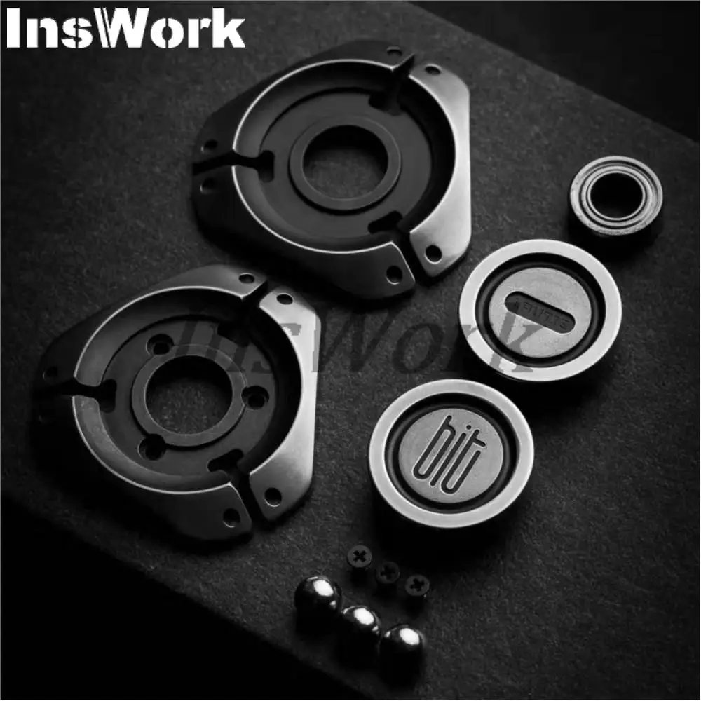 LAUTIE BIT03 Fingertip Gyro Zirconium&304 Steel Portable Personality Bearing Rotating Adult Decompression EDC Autism Toys