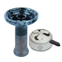 Cuencos para cachimba con esmalte de Color, soporte de cerámica para tabaco, Shisha, sistema de manejo del calor, accesorios para cachimba Oblako Chicha