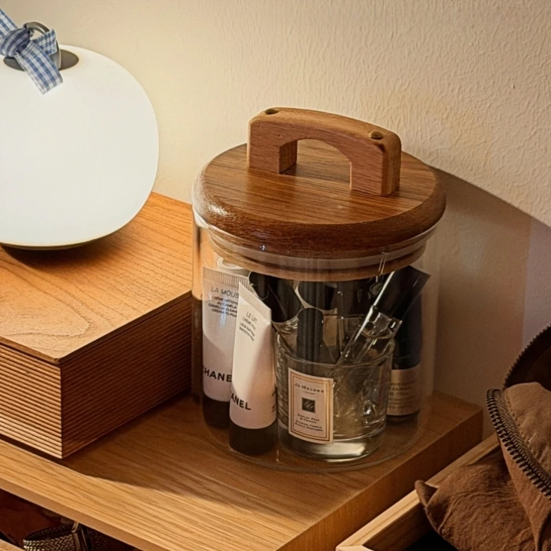 

Прозрачный органайзер для пробников духов, настольный контейнер для косметики, портативный, с разделителями, с крышкой, из полипропилена, держатель для флаконов