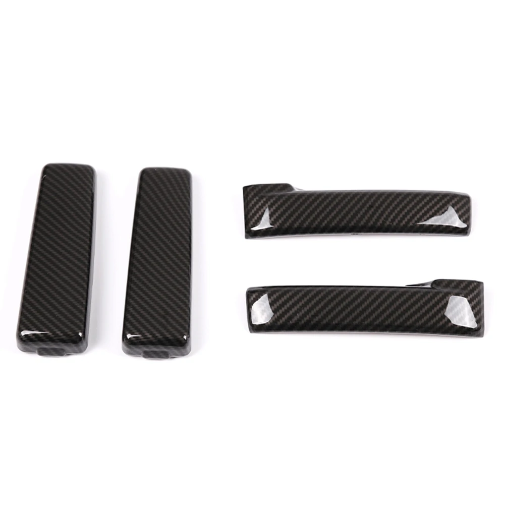 

For Toyota FJ Cruiser 2007-2021 ABS Carbon Fiber Car Inner Door Handle Bowl Panel Cover Trim Decorative Accessories