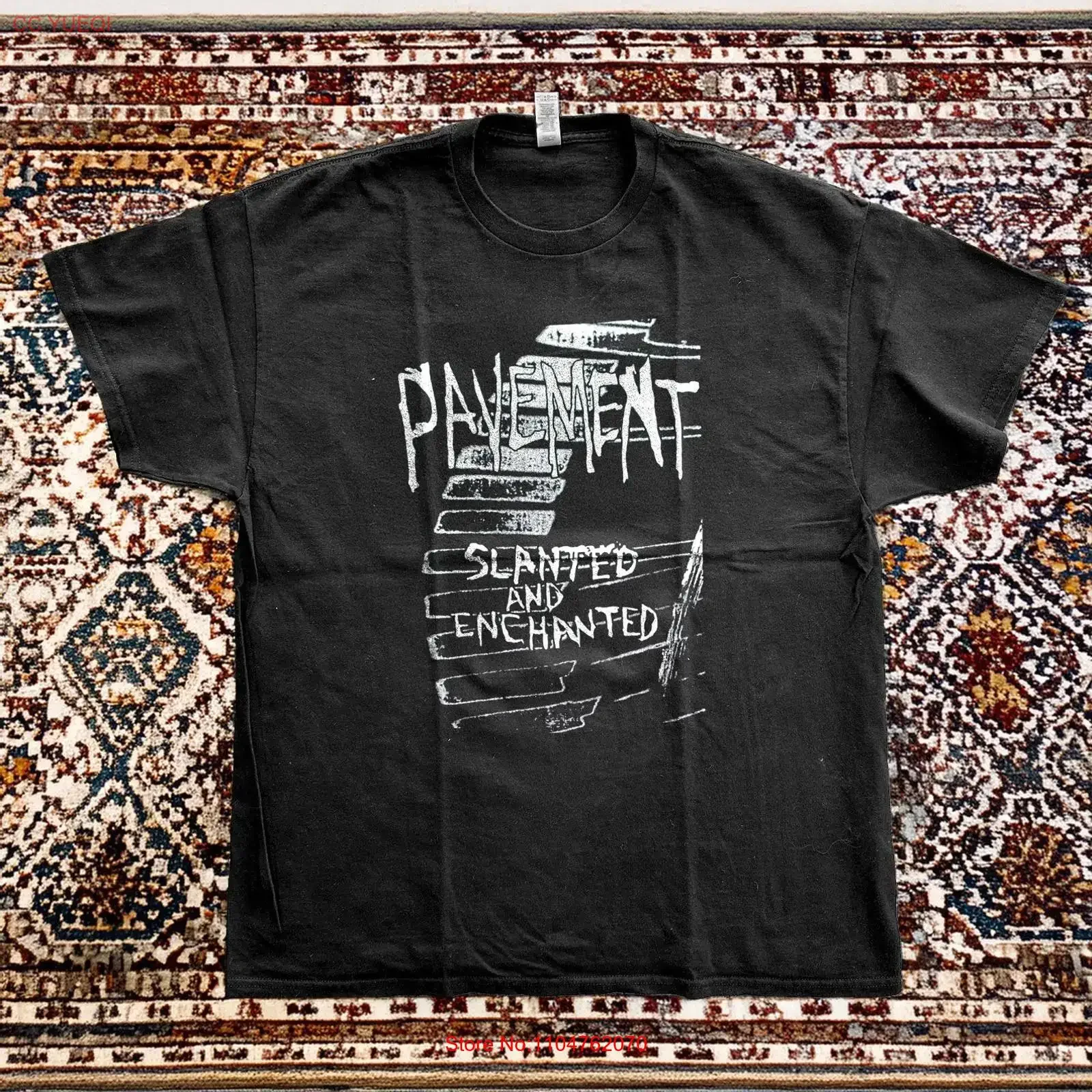 NEW Pavement Band Slanted And Enchated Black Cotton T shirt long or short sleeves vintage Washed Unisex Stylish Slightly Casual