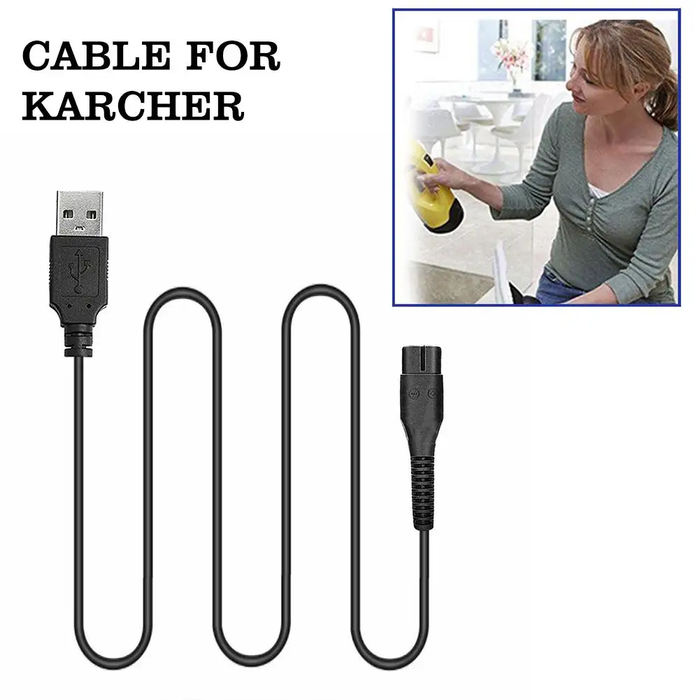 1pcs USB Charger Cable Suitable For KarcherWV1 WV1 Plus WV2 WV5 WV50 WV55 WV 75 Glass Vacuum Cleaner Window Vac Accessories I8E1