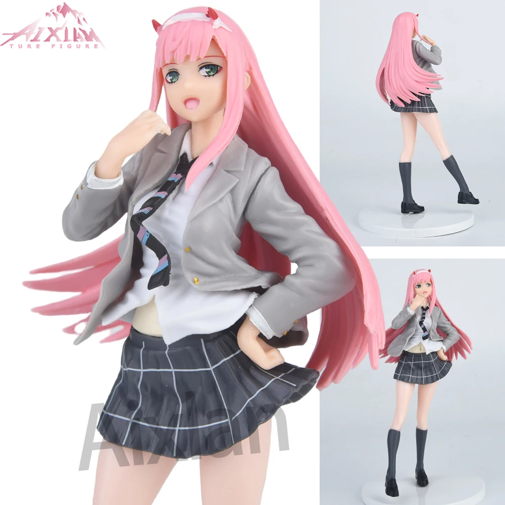 Aixlan 애니메이션 피규어 SEGA Zero Two DARLING in The FRANXX 02 대표팀 PVC 액션 피규어, 소장용 모델 장난감, 어린이 선물, 20cm