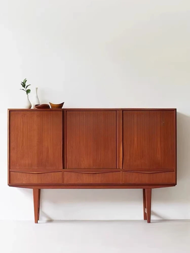 

Side Cabinet Household Storage Cabinet, Danish Replica Teak Nordic Designer Custom Locker