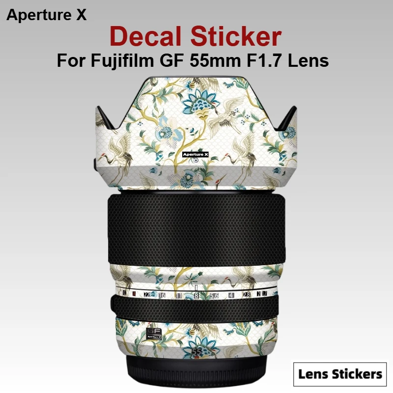 

For Fujifilm FUJI GF 55mm F1.7 R WR Camera Lens Sticker Vinyl Wrap Anti-Scratch Film GF55 GF55MM 55 1.7 F/1.7 F1.7R