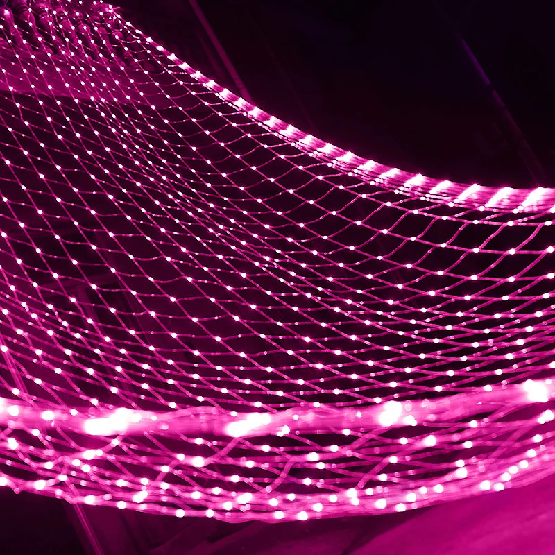 6x4M 3x3M LED Net Mesh Light Christmas Window Curtain String Light Outdoor Fairy Light Garland for Wedding Holiday Decor Lamp
