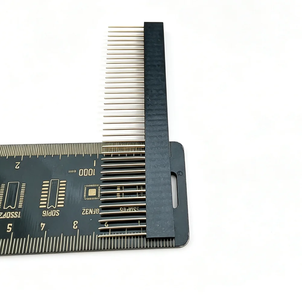 100/50pcs 2.54mm PC104 1x4/6/8/10/12/16/40P Single Row Straight Female Header PH8.5 Long Pin 14.8mm Gold PCB Industrial Socket