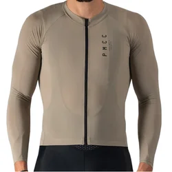 PMCC Cycling Long Sleeve Jerseys Maillot Ciclismo Hombre Mtb Clothing Breathable Road Bike Shirts Camisa De Time Bicicletas Tops