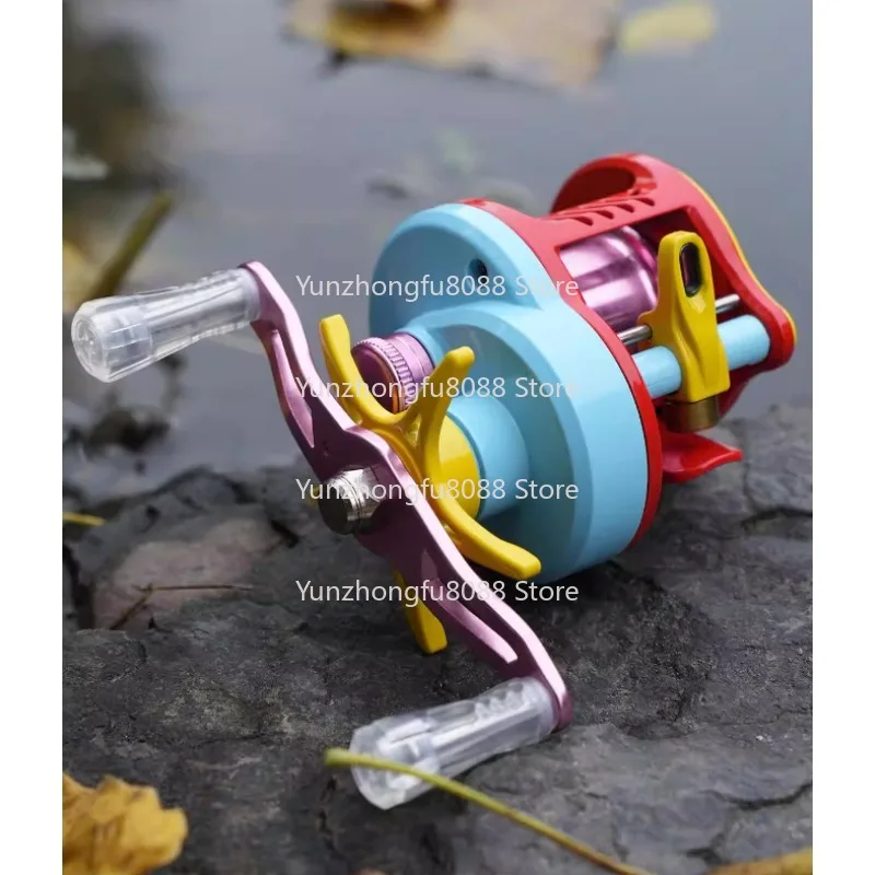 DC Drum Anti-explosion Line Lightweight Fishing Wheel Universal Micro-electronic Brake Retro Water Drop Wheel