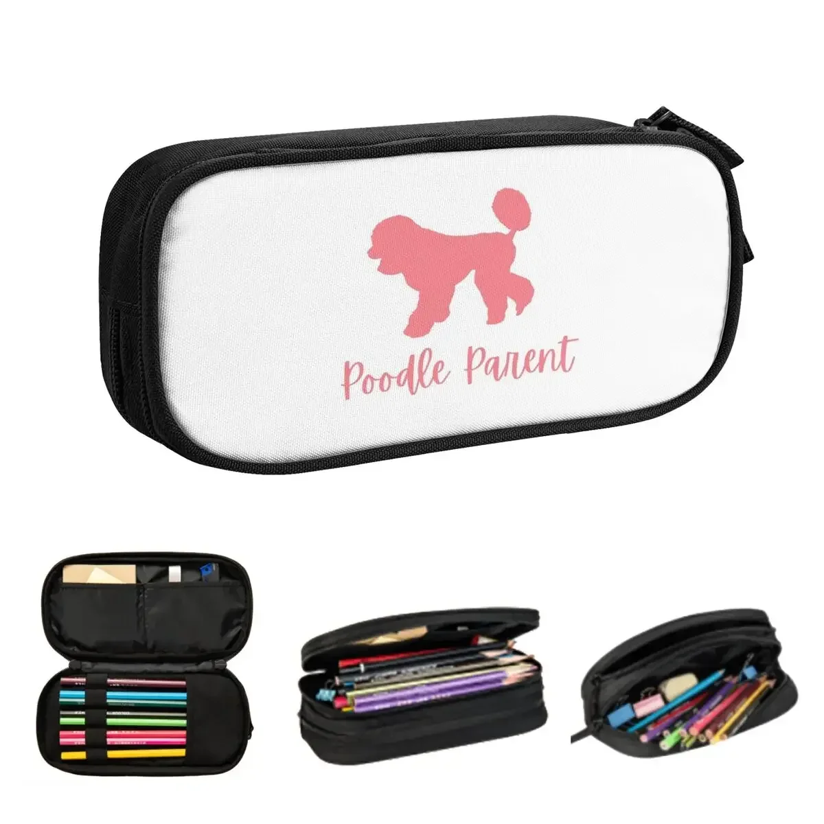 

Пеналы для собак-пуделей, большие сумки для ручек, коробка для ручек, пенал для мальчиков и девочек, студентов, канцелярские принадлежности, школьный офис