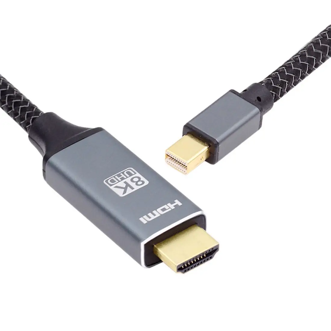 

Mini DisplayPort 1.4 Source to HDTV 2.0 Display 8K 60hz UHD 4K Monitor Cable MINI-DP to HDTV Male