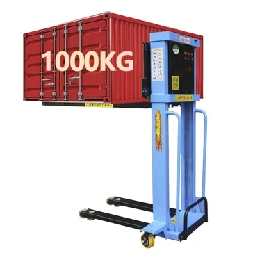 Self-climbing Semi-electric Stacker 500kg 1000kg 1.3m 1.6m Manual Stacker