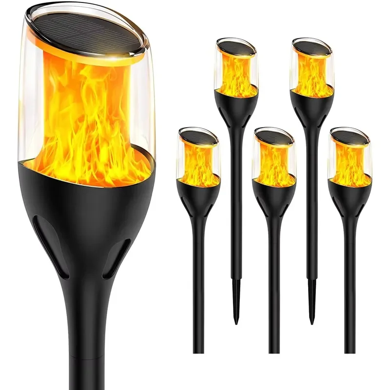 for  New Trend IP65 Waterproof Garden Solar Flame Flashing Patio Decorative Landscape Lawn Light
