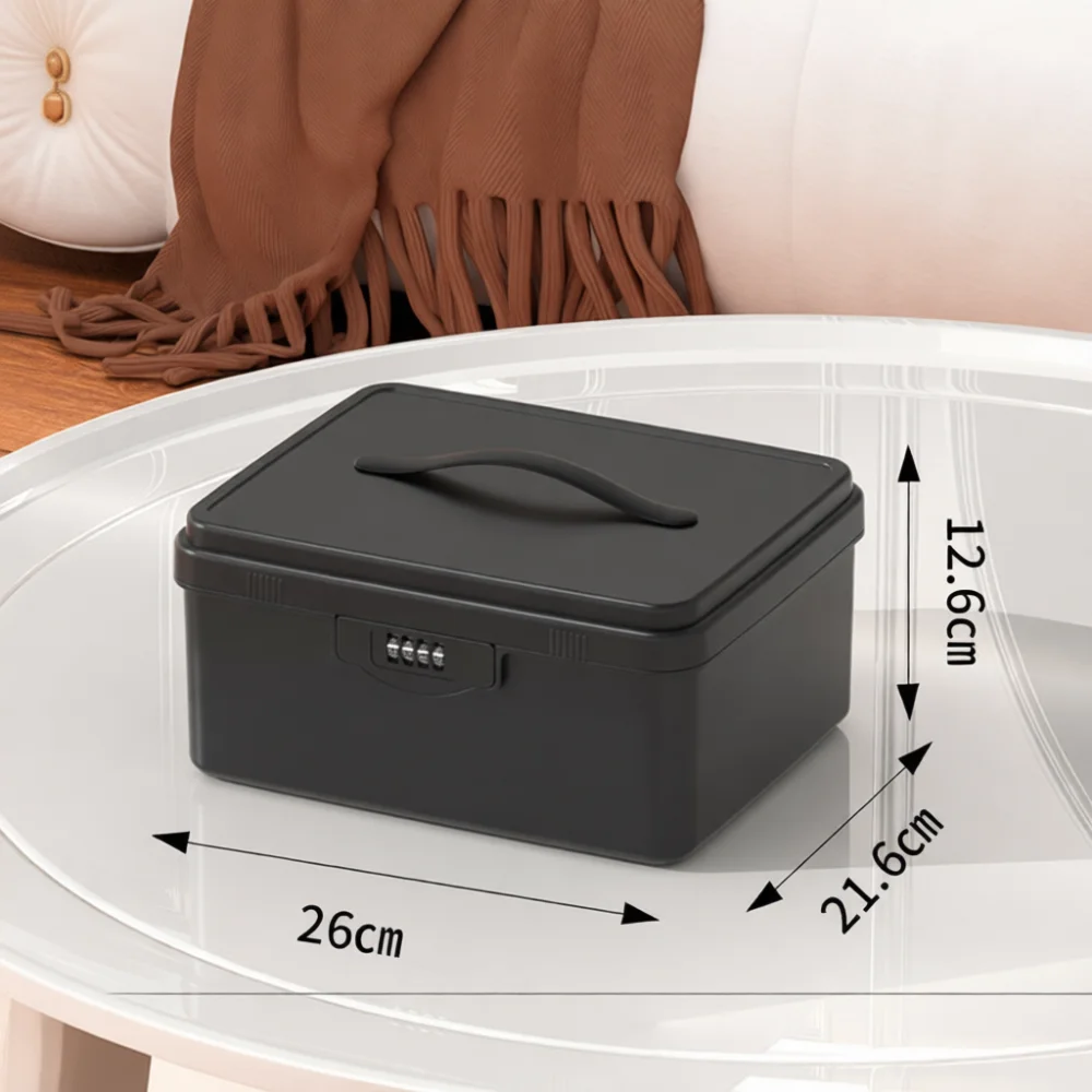 Combination Lock Storage Box Travel Portable Security Case Valuable Objects Organizer Household Dormitory Secret Holder