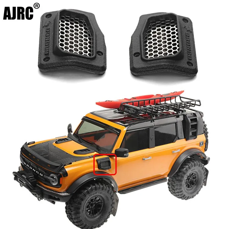 

For Trax Trx-4 Bronco Black Nylon Material With Logo Three-dimensional Hood Air Outlet And Cooling Vent