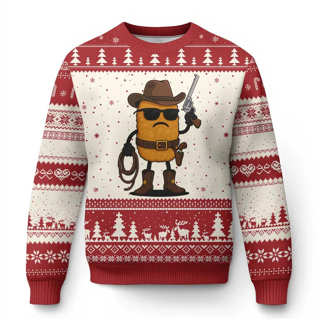 أنت! أنت! أنت! سترة رعاة البقر الغربية سانتا القبيحة لعيد الميلاد المجيد 2025 موضة جديدة للرجال بلوفر لحفلات عيد الميلاد بلوزات نسائية #5