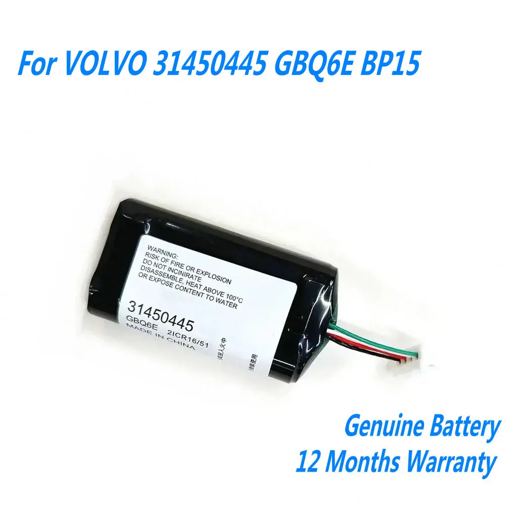 Original 7.2V 450mAh 3.24Wh Battery For VOLVO 31450445 GBQ6E BP15 S/N:P0839AREV.J