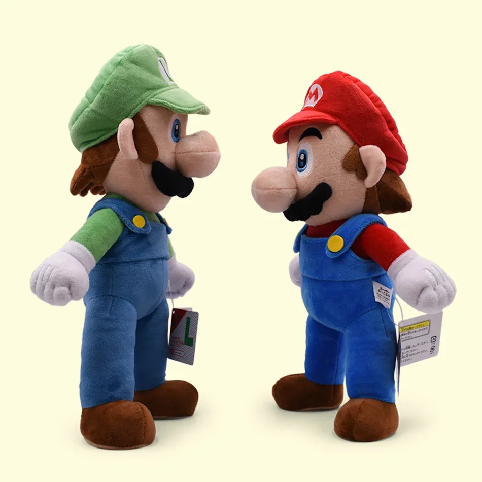 Mario juguetes de peluche Luigi juguetes de peluche muñeca de Anime Plushie para niños gran regalo de cumpleaños de Navidad para niños
