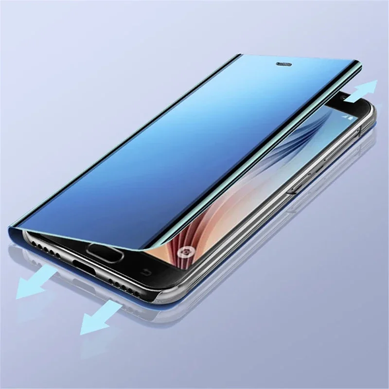Luxury Mirror Flip Leather Stand Phone Case for Honor 90 Lite 5G X9A X9B X9 X30 X40 X50 Magic 4 5 6 Lite X8 X6 70 Lite X30i Case