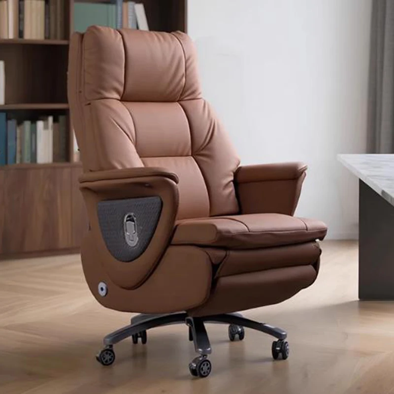 

Ergonomic Massage Full Body Office Chair Leather Arm Relaxing Office Chai Backrest Comfortable Silla Oficina Home Furniture