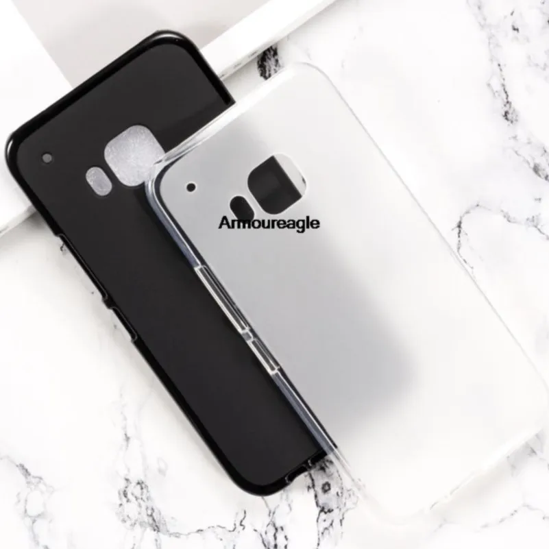 Preto guarda em um m9 caso fosco macio tpu silicone capa traseira para htc m9 caso de telefone fino protetor à prova de choque