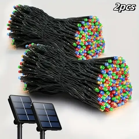 Solar Outdoor Christmas Lighting, LED Fairy Lights, Weatherproof, Solar Fairy Lights for Garden, Party, Balcony, Yard, Wedding