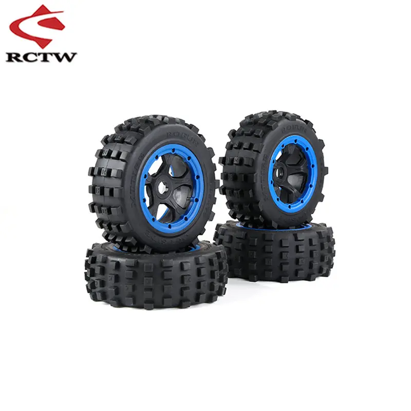 

High Quality Front Rear Off Road Knobby Tyre of Complete Vehicle for 1/5 Rc Car HPI ROVAN BAJA KM ROFUN BAHA 5T 5SC 5FT Parts