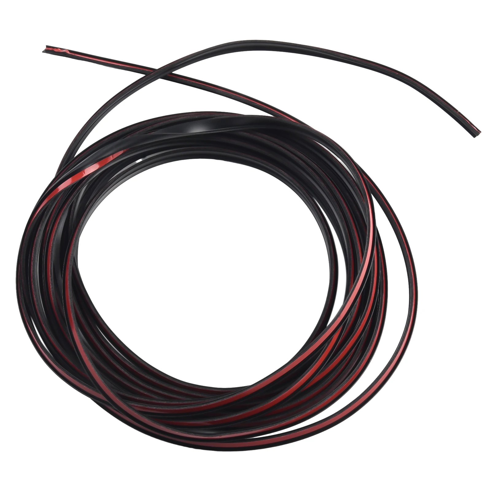 Black Sealing Strip T-Type 5 Meter 5MM*7MM EPDM Trim Vehicle For Car Front Rear Bumper Lip Bumper New Practical